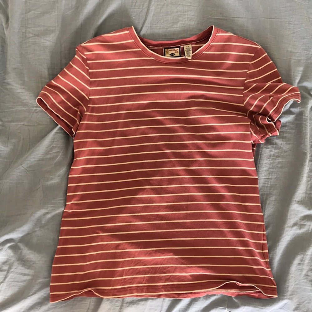 Pink striped shirt